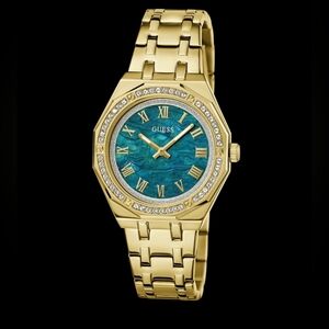 GUESS Ladies Gold Tone Analog Watch